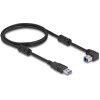 Kabel USB 5Gbps typ A - typ B męsko-męski 90° wygięty pod kątem do dołu 1m Delock 81112