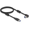 Kabel USB 5Gbps typ A - typ B męsko-męski 90° wygięty pod kątem do dołu 1m Delock 81112