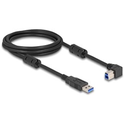 Kabel USB 5Gbps typ A - typ B męsko-męski 90° zagięty w prawo 2m Delock 81109 Kabel USB 5Gbps typ A - typ B męsko-męski 90° zagięty w prawo 2m Delock 81109