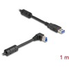Kabel USB 5Gbps typ A - typ B męsko-męski 90° zagięty w prawo 1m Delock 81108