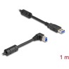 Kabel USB 5Gbps typ A - typ B męsko-męski 90° zagięty w prawo 1m Delock 81108