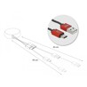 Kabel na szpuli USB typ A USB-C czarny/czerwony Delock 85819