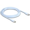 Kabel USB 2.0 USB-C męsko-męski PD 3.0 60W 2,5m niebieski silikon Delock 81235