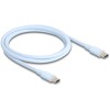 Kabel USB 2.0 USB-C męsko-męski PD 3.0 60W 1m niebieski silikon Delock 81234