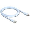Kabel USB 2.0 USB-C męsko-męski PD 3.0 60W 1m niebieski silikon Delock 81234
