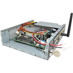 Komputer przemysłowy Atom D510 2GB 1xRS-485 3xRS-232 2xLAN SSD 64GB 6-34V C02-J550-SD64-P-W