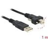 Przewód USB 2.0 typ A męski - typ B męski ze śrubkami 1m Delock 83594