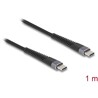 Kabel USB 2.0 USB-C męsko-męski z ochroną przed zginaniem 60W 1m Delock 81124