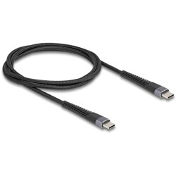 Kabel USB 2.0 USB-C męsko-męski z ochroną przed zginaniem 60W 1m Delock 81124