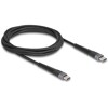 Kabel USB 2.0 USB-C męsko-męski z ochroną przed zginaniem 60W 2m Delock 81125