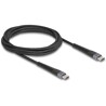 Kabel USB 2.0 USB-C męsko-męski z ochroną przed zginaniem 60W 2m Delock 81125
