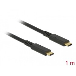 Kabel USB 10Gbps USB-C męsko-męski PD 3.0 60W 1m koncentryczny Delock 85207
