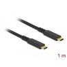 Kabel USB 10Gbps USB-C męsko-męski PD 3.0 60W 1m koncentryczny Delock 85207