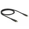 Kabel USB 10Gbps USB-C męsko-męski PD 3.0 60W 1m koncentryczny Delock 85207