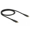 Kabel USB 10Gbps USB-C męsko-męski PD 3.0 60W 1m koncentryczny Delock 85207