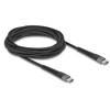 Kabel USB 2.0 USB-C męsko-męski z ochroną przed zginaniem 60W 3m Delock 81126