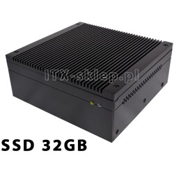 Komputer przemysłowy Atom D525 heat-pipes 4GB 2xRS-232 SSD 32GB H01-D525-SD32-P
