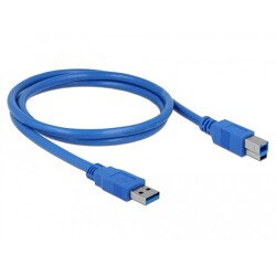Kabel USB 5Gbps typ A - typ B męsko-męski 1m niebieski Delock 82580 Kabel USB 5Gbps typ A - typ B męsko-męski 1m niebieski Delock 82580