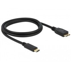 Kabel USB 10Gbps USB-C męski na USB typ micro-B męski 1m Delock 83677 Kabel USB 10Gbps USB-C męski na USB typ micro-B męski 1m Delock 83677