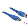 Kabel USB 5Gbps typ A - typ B męsko-męski 5m niebieski Delock 82582