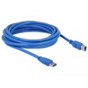 Kabel USB 5Gbps typ A - typ B męsko-męski 5m niebieski Delock 82582