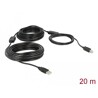Przewód z wtykiem męskim USB 2.0 typ A - wtyk męski USB 2.0 typ B 20m Delock 83557