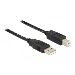 Przewód z wtykiem męskim USB 2.0 typ A - wtyk męski USB 2.0 typ B 20m Delock 83557 Przewód z wtykiem męskim USB 2.0 typ A - wtyk męski USB 2.0 typ B 20m Delock 83557