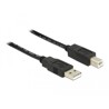 Przewód z wtykiem męskim USB 2.0 typ A - wtyk męski USB 2.0 typ B 20m Delock 83557