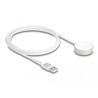 Kabel ładujący USB do Apple Watch MFi 1m biały magnetyczny Delock 83006