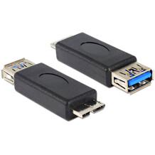 Adapter USB-A micro USB 5Gbps gniazdo-wtyk Delock 65183