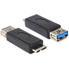 Adapter USB-A micro USB 5Gbps gniazdo-wtyk Delock 65183