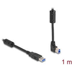 Kabel USB 5Gbps typ A - typ B męsko-męski 90° wygięty pod kątem do góry 1m Delock 81104