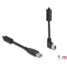Kabel USB 5Gbps typ A - typ B męsko-męski 90° wygięty pod kątem do góry 1m Delock 81104
