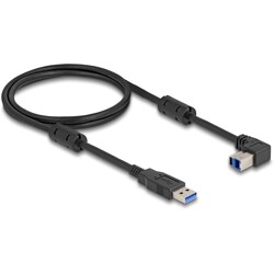 Kabel USB 5Gbps typ A - typ B męsko-męski 90° wygięty pod kątem do góry 1m Delock 81104 Kabel USB 5Gbps typ A - typ B męsko-męski 90° wygięty pod kątem do góry 1m Delock 81104