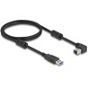 Kabel USB 5Gbps typ A - typ B męsko-męski 90° wygięty pod kątem do góry 1m Delock 81104