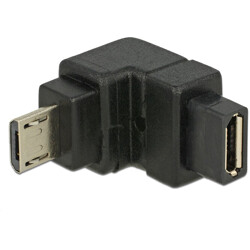 Adapter USB micro-B wtyk - gniazdo kątowy dół Delock 65668