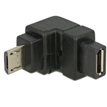 Adapter USB micro-B wtyk - gniazdo kątowy dół Delock 65668