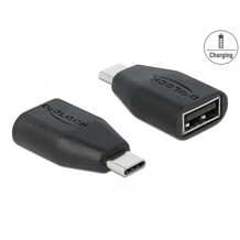 Adapter USB z zaporą danych USB-C męski - typ A żeński Delock 66528