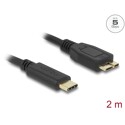 Kabel USB 5Gbps USB-C męski na USB typ micro-B męski 2m Delock 81160