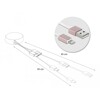 Kabel na szpuli USB typ A do Lightning biały / różowy Delock 85817