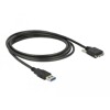 Przewód USB 3.0 typ A - micro-B męsko-męski męski ze śrubkami 3m Delock 83599
