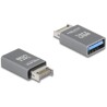 Adapter USB 10Gbps typ-E A klucz męski na USB typ A żeński metalowy Delock 67230