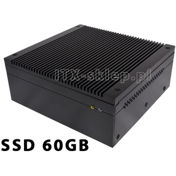 Komputer przemysłowy Atom D525 heat-pipes 4GB 2xRS-232 SSD 60GB H01-D525-SD60-P