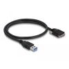 Przewód USB 3.0 typ A - micro-B męsko-męski męski ze śrubkami 50cm Delock 87798