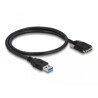 Przewód USB 3.0 typ A - micro-B męsko-męski męski ze śrubkami 50cm Delock 87798