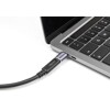 Adapter USB 40Gbps USB-C PD 3.0 100W port saver męsko-żeński 8K 60Hz metalowy Delock 60046
