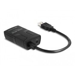 Izolator USB 2.0 typ A męsko-żeński z izolacją 5 kV dla linii przesyłu danych Delock 64225