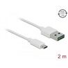 Przewód USB 2.0 typ A na micro-B 2m biały Delock 84808