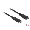 Przedłużacz USB 10Gbps USB-C męsko-żeński 1m 4K PD 60W Delock 85533