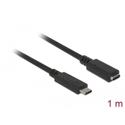 Przedłużacz USB 10Gbps USB-C męsko-żeński 1m 4K PD 60W Delock 85533 Przedłużacz USB 10Gbps USB-C męsko-żeński 1m 4K PD 60W Delock 85533